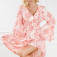 Smocked Floral Mini Dress with Flare Sleeves