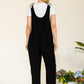 CELESTE Full Size Stripe Contrast Pocket Rib Jumpsuit
