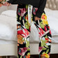 XYM Round Neck Top and Printed Pants Lounge Pajama Set
