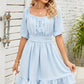 X & D Chic Back-tie Ruffle Hem Sundress-up to 2XL