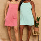 NINEXIS SAW YOU FIRST Sexy Pink Tank Mini Dress