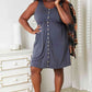 DOUBLE TAKE Sleeveless Button Down Magic Dress