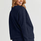 DOUBLE TAKE Full Size Texture Long Sleeve Top and Drawstring Shorts Set