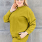 DOUBLE TAKE Full Size Texture Long Sleeve Top and Drawstring Shorts Set