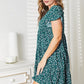 DOUBLE TAKE Short Flounce Sleeve Tiered Dress