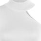 Asymmetrical Sleeveless Rib-Knit Top