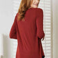 ZENANA Full Size Long Sleeve Round Neck Round Hem Top