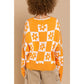 Pull tricoté à carreaux POL FST230