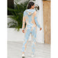 Tie-Dye Hoodie and Pants Activewear Set