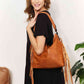 SHOMICO PU Leather Fringe Detail Western-Boho Shoulder Bag