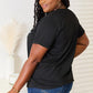 SIMPLY LOVE Slogan Graphic Cuffed Sleeve T-Shirt
