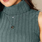 BASIC BAE Full Size Ribbed Turtleneck Tank
