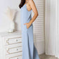 BASIC BAE Full Size Spaghetti Strap V-Neck Jumpsuit