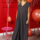 BiBi Checkered Cap Sleeve Wide Leg Jumpsuit with Pockets