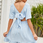 X & D Chic Back-tie Ruffle Hem Sundress-up to 2XL