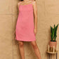 NINEXIS SAW YOU FIRST Sexy Pink Tank Mini Dress