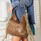 SHOMICO PU Leather Fringe Detail Western-Boho Shoulder Bag