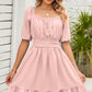 X & D Chic Back-tie Ruffle Hem Sundress-up to 2XL