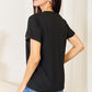SIMPLY LOVE Slogan Graphic Cuffed Sleeve T-Shirt