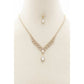 Collier Strass Forme Marquise