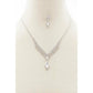 Collier Strass Forme Marquise