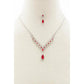 Collier Strass Forme Marquise