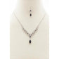 Collier Strass Forme Marquise