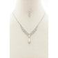 Collier Strass Forme Marquise