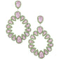 Grosse boucle d'oreille pendante en forme de larme