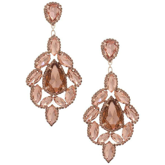 Teardrop Rhinestone Dangle Earring