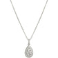 Collier Larme Baguette Zircon Cubique