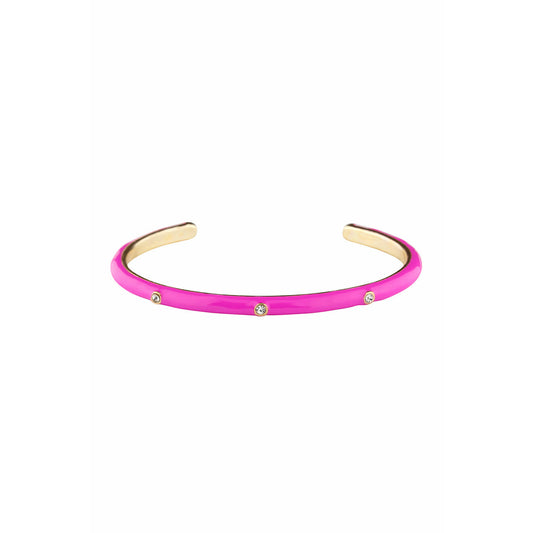 Bracelet Manchette Strass Métal Couleur