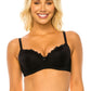 2 Hook Back Closure Floral Lace Bra