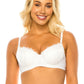 2 Hook Back Closure Floral Lace Bra