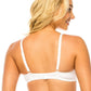2 Hook Back Closure Floral Lace Bra