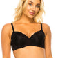 Black Luxury underwired Floral Lace Bra
