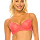 Calypso Coral Underwired Floral Lace Bra