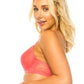 Calypso Coral Underwired Floral Lace Bra