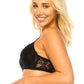 Black Luxury underwired Floral Lace Bra