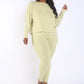 Plus Wrapped Back Top & Pants Set