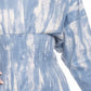 Tie Dye Mini Buttoned Down Cocktail Shirt Dress