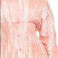 Tie Dye Mini Buttoned Down Cocktail Shirt Dress