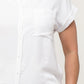 Button Down Pocket Loose Fit Top And Shorts Set