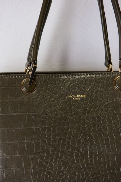 DAVID JONES Texture PU Leather Handbag