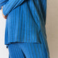 BASIC BAE Full Size Ribbed Round Neck High-Low Slit Top and Pants Set