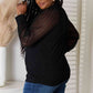 DOUBLE TAKE Black Round Neck Raglan Sleeve Blouse