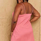 NINEXIS SAW YOU FIRST Sexy Pink Tank Mini Dress