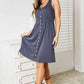 DOUBLE TAKE Sleeveless Button Down Magic Dress