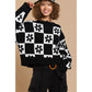 Pull tricoté à carreaux POL FST230
