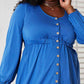 DOUBLE TAKE Scoop Neck Empire Waist Long Sleeve Magic Dress